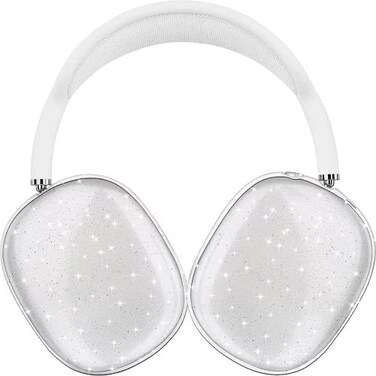ZERODAMAGE SAHARA CASE Sahara for Apple AirPods Max Case Cover Slim TPU Protective Design with AntiSlip Grip Flexible Fit Venture Series Transparent Sparkle