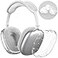 NIUTRENDZ Clear Case for AirPods Max Case Cover Soft TPU Protective Ear Cups Covers AccessoriesAntiFingerprint AntiScratch AntiDust Glitter