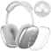 NIUTRENDZ Clear Case for AirPods Max Case Cover Soft TPU Protective Ear Cups Covers AccessoriesAntiFingerprint AntiScratch AntiDust Glitter