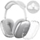 NIUTRENDZ Clear Case for AirPods Max Case Cover Soft TPU Protective Ear Cups Covers AccessoriesAntiFingerprint AntiScratch AntiDust Glitter
