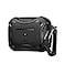 ZERODAMAGE SAHARA CASE SaharaCase Raider Series Case Compatible with AirPods Pro 2 2nd Generation Rugged Full Body Protection Antislip Grip Slim with Keychain Black