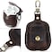 TGeng Genuine Leather Case fits Apple AirPods 1 and 2 Shockproof Wireless Charging Sleeve with AntiLost Keychain Coffee