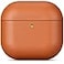 LOPIE Handmade Case for AirPods 4 AirPods 4 with Active Noise Cancellation Leather Case FullyWrapped with Top Grain Leather Protective Hard Shell Cover for Gen 4 AirPods Brown