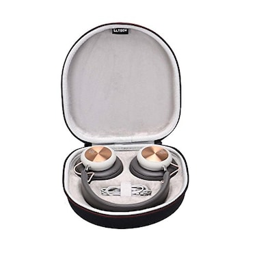 L LTGEM LTGEM Case Compatible with Bang Olufsen Beoplay HX H95 H100 Wireless OverEar Headphones Office Travel Carrying Storage Bag BlackGrayCase Only