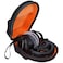 Mchoi Hard Portable Case Compatible with Beyerdynamic DT 990 PRODT 770 PRO Open Studio Headphone Case Only Black and Orange