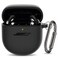 FIRE ROSE Silicone Case for Bose QuietComfort Earbuds II 2022 QuietComfort Ultra Case 2023 Shockproof Protective Cover for Bose Earbuds Accessories with Keychain for Men Women Black