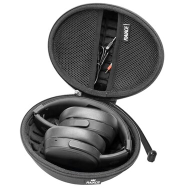 RAIACE Hard Travel Carrying Case Compatible with Skullcandy Crusher OverEar Headphones Case Only Not Include The DeviceBlackBlack Lining