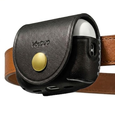 VogDUO Durable AirPods Pro 3 Case Leather Handmade HeavyDuty Holder with Belt Loop Quality Full Grain Leather Compatible with Apple AirPod Pro 23 Black
