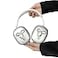 JLSDBMZ for AirPods Max Case Woman Cute 3D Silver Bow Protective CaseClear Soft TPU Ear Cups Headband Cover Protector for Apple AirPod Max