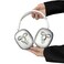 JLSDBMZ for AirPods Max Case Woman Cute 3D Silver Bow Protective CaseClear Soft TPU Ear Cups Headband Cover Protector for Apple AirPod Max