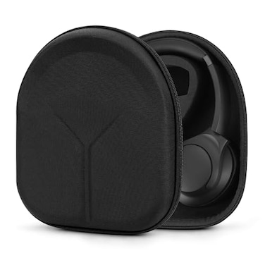Geekria Shield Headphones Case Compatible with Anker Soundcore Q11i Life Q20 Life Q30 Space Q45 and More Replacement Protective Hard Shell Travel Carrying Bag with Cable Storage Black