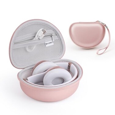 Yinke Case for Beats Solo3 Solo 4 OnEar Headphones Portable Travel Hard Shell Storage Bag Rose Gold