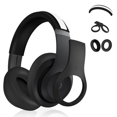 DZHAXIE 3 in 1 Silicone Case for Beats Studio Pro AntiScratch Ear Pad CaseShell CoverHeadband Covers for Beats Studio Pro Soft Silicone Skin Protector Accessories Black
