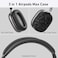 AHBTEYM Case Cover for AirPods Max Headphones TPU Ear Cups CaseEar PadsHeadband Silicone Cover Compatible with Apple AirPod Max Accessories Protector Black Pearl Shell