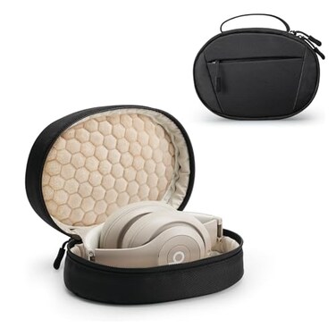 YINKECASE Soft Case for Beats Studio ProSony WH1000XM4 Sony WHXB910N Beats Studio3 Headphone Soft Shell Travel Protective Carrying Cover Storage Bag Black