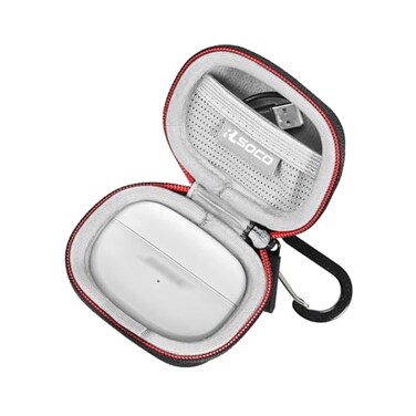 RLSOCO Carrying Case for Bose Ultra Open Earbuds Travel Organzier Case Cover Shockproof Dustproof WaterResistant Storage Pouch with Sturdy Metal Hook Case Only