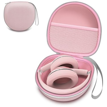 L LTGEM Headphone Case Compatible with Bose QuietComfortBERIBESTOZOKVIDIOBeatsSoundcore Anker Noise Cancelling OverEar Headphones Pink
