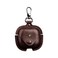 YQGFashbf for Airpods 4 Case Leather with Keychain Stylish Retro Leather Wireless Charging Protective Headphone Case Cover for Apple Airpods 4th Generation 2024 Front LED Visible Coffee