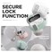 VRS DESIGN Modern Lock Case for Samsung Galaxy Buds 3 FE 2025 Buds 3 Pro Buds 3 2024 Samsung Galaxy Buds 3 Buds 3 Pro Secure Cute Protective Cover Sand Stone US Patent Registered