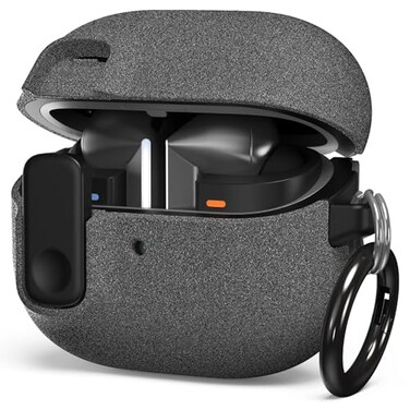 VRS DESIGN Modern Lock Case for Samsung Galaxy Buds 3 FE 2025 Buds 3 Pro Buds 3 2024 Samsung Galaxy Buds 3 Buds 3 Pro Secure Cute Protective Cover Sand Stone US Patent Registered