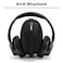 Ginsco Hard Shell Headphone Case Compatible with SkullcandySoundcoreBeatsSony MDR7506BERIBESKVIDIOTOZO Foldable WirelessWired OverEar Headphones Travel Carrying Headset Case Black
