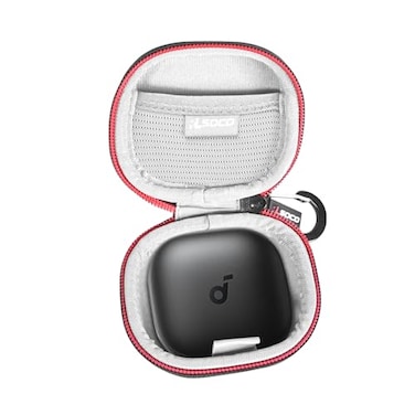 RLSOCO Hard Case for Anker Soundcore Sport X20Liberty 4 Pro Noise Cancelling Wireless Earbuds Shockproof Dustproof WaterResistant Storage Pouch with Sturdy Metal Hook Case Only