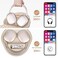 BOVKE Hard Carrying Case with Sleep Mode for Apple AirPods Max 2 Wireless OverEar Headphones AirPods Max Protective Portable Storage Bag with Mesh Pocket for USBC Charging Cables Starlight