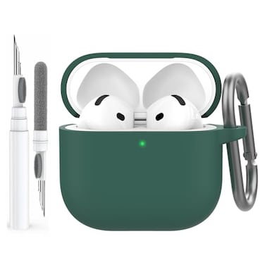 AhaStyle AirPods 4 Case Cover 2024 with Cleaning Kit Soft Silicone Shockproof Cover Skin for Apple AirPods 4th Gen Support USBC Wireless Charging