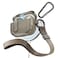 MAGEASY Odyssey AirPods Pro 1 2 Gen Case Cover Rugged AirPods Case with Lock Work with Cable Official Apple Watch MagSafe Charging Include Carabiner Wrist Strap Metal Sand