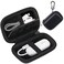 Lacdo Hard Carrying Case for AirFly SEPro V2ProDuo Avantree Relay 1Mii Bluetooth Wireless Transmitter Receiver Portable Airplane Travel Case Bag for USB Cable Adapter Flash Drive Black