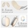Aiaabq for AirPods Max case CoverAntiScratch Ear Pad Case CoverEar Cups CoverHeadband Cover for AirPods Max Clear Soft TPU and SiliconeSkin Scratch Proof