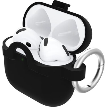 OtterBox Soft Touch Case for AirPods 4th Gen Black Crystal Protective Apple AirPods Case