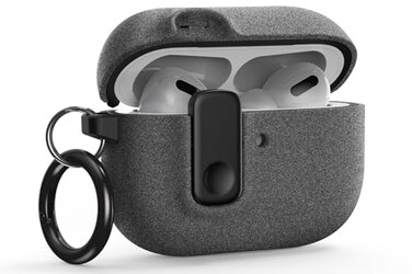 VRS Design Modern Lock for Apple AirPods Pro 3rd Generation Case 2025 Sleek Protective Style with Locking Security Compatible with Airpods Pro 3 Sand Stone