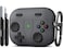 R-fun Rfun for AirPods Pro 3 Case Cover Silicone Game Console Design Case for Apple AirPods Pro 3rd Generation USBC Cable with Cleaner Kit and Carabiner Black