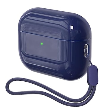 DamonLight Case for AirPods Pro 3 NeverSretchOut ShockProof Protective Semi Hard Silicone Case Compatible with Apple Airpods Pro 3rd Generation Midnight Blue