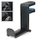 ENHANCE PC Gaming Headphone Holder Desk Headphone Hanger Esports Headset Holder with Adjustable 360 Rotation Under Desk Hook Clamp Universal Fit Built in Cable Clip Organizer Black