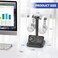 KDD Dual Headphone Stand for Desk Rotatable Headset Hanger with Phone Holder Removable NonSlip Base for Gamers Desktop Accessories