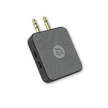 ADAM elements EVE II 2in1 Bluetooth Transmitter Receiver Wireless Audio Adapter with Foldable Dual 35mm AUX Plugs for Airplane inFlight Systems Nintendo Switch TV Car Stereo