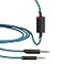 MQDITH Replacement Audio Cable Compatible with Astro A40 A40TR Gaming Headset Inline Mute Wire and No Volume Control CordBlue