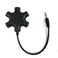 MAOYE 5Way Multi Headphone Audio Splitter Connector Headphone 35mm Audio Stereo Splitter Cable 1 Male to 5 Port Female Earphone Headset Adapter Compatible with iPhone Samsung