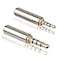 MIUONO 25mm to 35mm Adapter and 35mm to 25mm Adapter Gold Plated Jack Stereo Full Metal Connector Converter for Smartphones Headphone Mic Tablets Support MIC Function