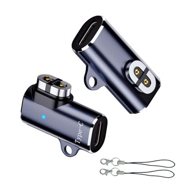 sweguard USB C Shokz Charging Cable Adapter 2 Pack Type c Charger Cable to Shokz Magnetic Converter Compatible with Shokz Aeropex OpenRun OpenRun ProMini OpenComm 2UC Charge Plugs Grey