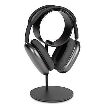 UPPERCASE Designs Zero Infinity Support Creaseless Premium Aluminum Headphone Stand Compatible with AirPods Max and Other Premium Headphones Black