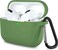 Lerobo Compatible with AirPods Pro 2 CaseShockproof Washable Silicone Cover for Airpods Pro Supports Wireless Charging with Carabiner Front LED VisibleOlive Green