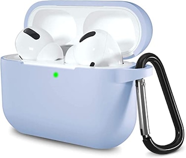 Lerobo Compatible with AirPods Pro 2 Case CoverShockproof Full Protective Cover Case for Airpod Pro Supports Wireless Charging with Carabiner Front LED VisibleLilac