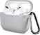 Lerobo Compatible with AirPods Pro 2 Case CoverFull Protective Shockproof Silicone Protective Case for Airpods Pro Supports Wireless Charging with Carabiner Front LED VisibleGray