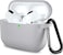 Lerobo Compatible with AirPods Pro 2 Case CoverFull Protective Shockproof Silicone Protective Case for Airpods Pro Supports Wireless Charging with Carabiner Front LED VisibleGray