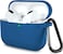 Lerobo Compatible with AirPods Pro Case 2019ShockProof Silicone Skin Full Protective Cover for Airpods Pro 2Supports Wireless Charging with Durable Carabiner Front LED VisibleBlue