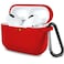 Lerobo for AirPods Pro 2 Case CoverShockProof Silicone Skin Full Protective Cover Compatible with Apple Airpod Pro CaseSupports Wireless Charging with Durable Carabiner Front LED VisibleRed