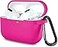 Lerobo Compatible with Airpods Pro 2 Case Shockproof Washable Silicone Protective Cover Case Compatible with Apple Airpods Pro Front LED Visible Supports Wireless Charging with Carabiner Rose Pink
